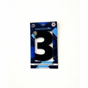 NUMERO RESIDENCIA 13CM ACM 3 PRETO .