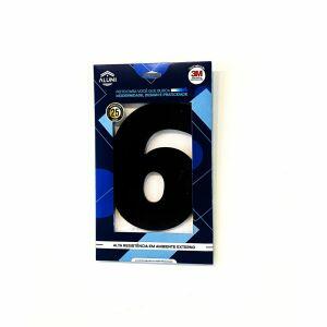 NUMERO RESIDENCIA 13CM ACM 6 PRETO .