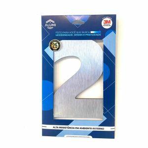 NUMERO RESIDENCIA 13CM ACM 2 PRATA ESC .