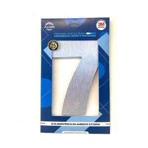 NUMERO RESIDENCIA 13CM ACM 7 PRATA ESC .