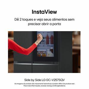 REFRIGERADOR 647L GC-V257SQVW INOX PRETO 127V
