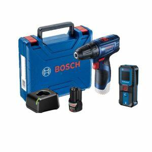Parafusadeira Furadeira GSR 120-LI 12V 1 Bateria + Trena a Laser GLM 30-23 Bosch