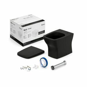 Kit Bacia Convencional Boss Matte Black Roca Louças