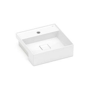 Cuba Semi-encaixe Louça T10 35cm X 35cm Branco Com mesa Roca