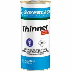 Thinner 900ml Thinner Diluente Transparente Sayerlack
