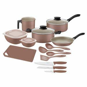 Kit Cozinha Lins 14 peças Moca Tramontina
