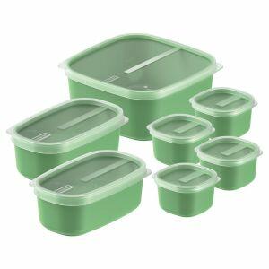 Jogo de Potes Plástico 7PCS Mix Color Verde Tramontina