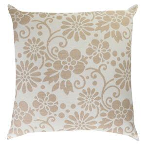 Almofada 43CM X 43CM Prada Flores Kaqui Diagonal