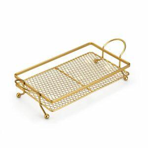 Bandeja Dourada 35CM X 18CM Arthi