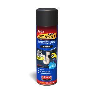 Spray Vedatudo Emborrachado Preto 400ml Dryko