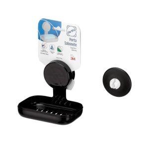 Saboneteira Sabon Black 10,2x12,5x11,2cm Arthi