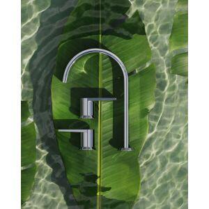 Misturador Bica Alta Leaf Curv Cromado 1/4 Volta Kohler