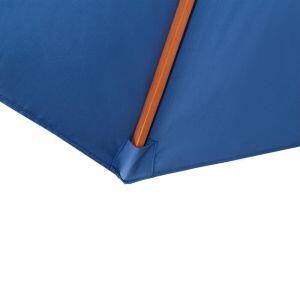 Ombrelone de Madeira 2,4m Azul Marinho Mor