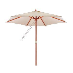 Ombrelone de Madeira 2,4m Bege Mor