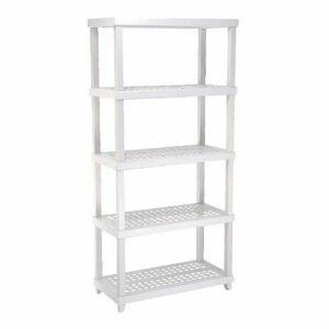 Estante p/250Kg c/5 Prateleiras Vig Branca 180x86,3x42,2cm