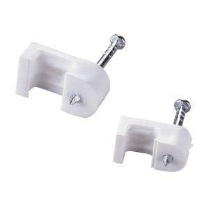 Fixador de Fios Paralelos 0,5mm a 1mm Branco 20 Peças Bemfixa