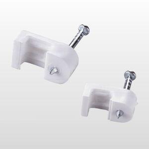 Fixador de Fios Paralelos 4mm Branco 20 Peças Bemfixa