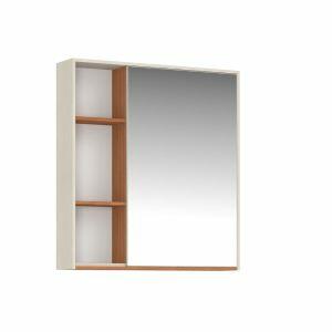 Espelheira para Banheiro MDF/MDP Ventana Cinamo/Dust 60cm C-Linea