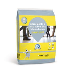 Argamassa Piso Sobre Piso Interno 20kg Branco Quartzolit