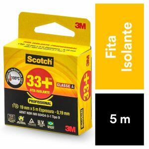Fita Isolante 18mmx5m Preta 3M