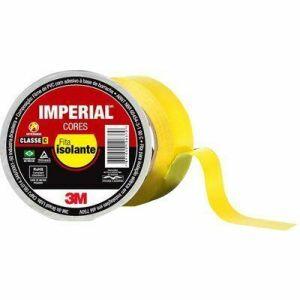 Fita Isolante Imperial 18mmx10m Amarela 3M Fita Isolante Imperial 18mmx10m Amarela 3M