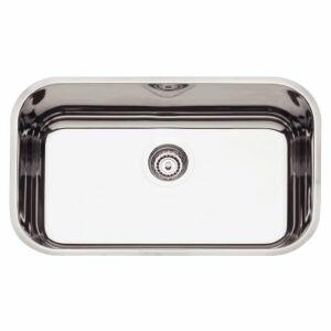 Cuba para Cozinha de Embutir Inox Simples 56x34cm Perfecta Polida Com Válvula Tramontina