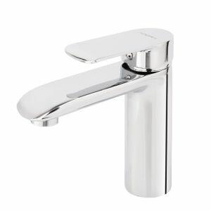 Torneira Misturador Monocomando de Mesa para Banheiro Bica Baixa 1/2" Maré Cromado Addra