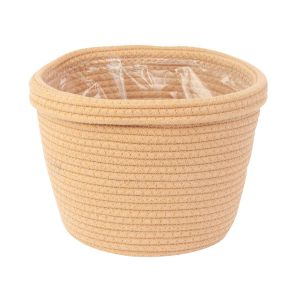 Cesta Decorativa sem Alça 23x23x18cm Cream Fascino