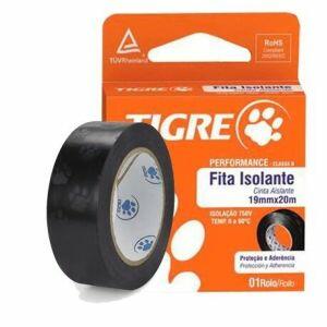 Fita Isolante Performance 19mmx20m Preta Tigre Fita Isolante Performance 19mmx20m Preta Tigre