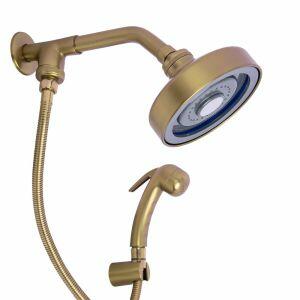 Chuveiro com Desviador Auto Limpante Livo 1/2" Gold Escovado Addra