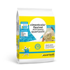 Argamassa AC3 Cimentcola Flexível 20Kg Branca Quartzolit
