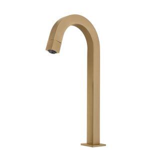 Torneira para Banheiro de Mesa Bica Alta Uni 1/4V Gold Escovado Addra