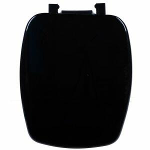 Assento Sanitário Astra Stylus Almofadado Preto