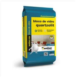 Argamassa Bloco de Vidro 20kg Branca Quartzolit