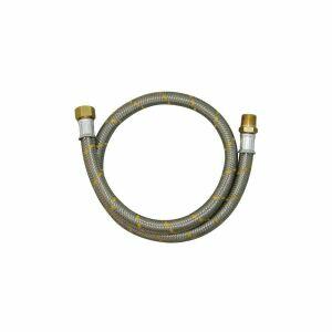 Ligação Flexível para Gás 1,5m 1/2" Jackwal Aço Inoxidável 002.544