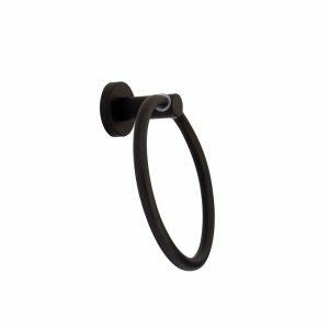 Porta Toalha Argola Dresden Preto Addra