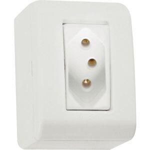 Conjunto Tomada LizFlex 1 Módulo 2P+T 20A Branco Tramontina