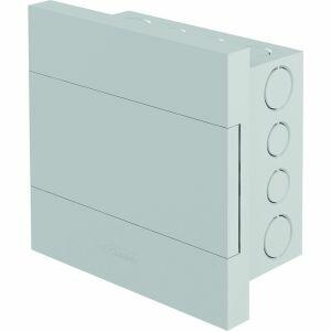 Quadro Distribução 36 Disjuntor Pvc Liso Com Barramento Branco Amanco