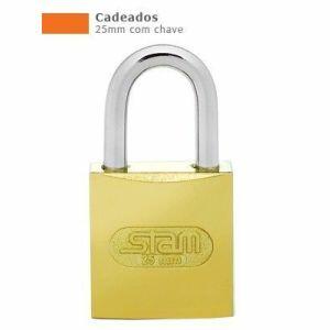 Cadeado 25mm  Latonado  Stam