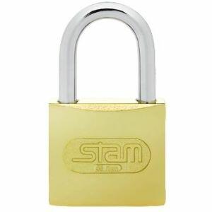 Cadeado 40mm Latonado Stam