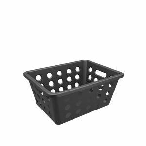 Cesto de Plástico One 14,2x18,6x8,2cm Preto Coza Utilidades