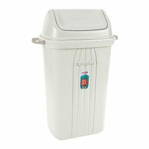 Lixeira de Plástico Basculante 105L Sanremo Creme