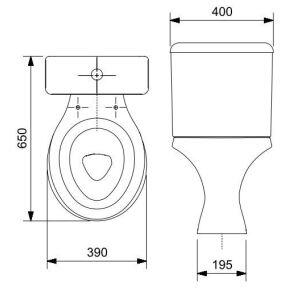 Vaso Sanitário com Caixa Acoplada Parati Acionamento Simples 6L Logasa Vaso Sanitário com Caixa Acoplada Parati Acionamento Simples 6L Logasa