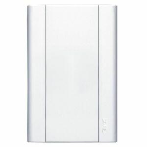 Placa 4"x4" 2 Módulos Fame Modulare Branca