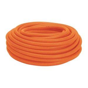 Eletroduto Corrugado 32mm Pvc Flex Reforcado Laranja 25mts Amanco