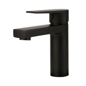 Torneira Misturador Monocomando para Banheiro de Mesa Bica Baixa 1/2" Livo Preto Addra