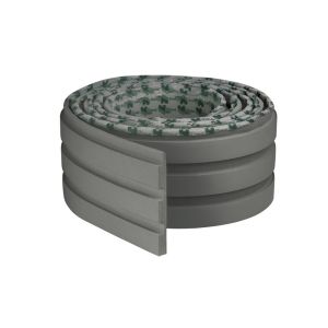 Painel Ripado EVA Autocolante 10cm x 2,5m Play Grafite Meu Rodapé