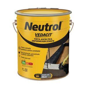 Impermeabilizante Neutrol 18L Preto Otto