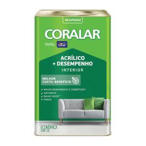 Tinta Acrílica Coralar Marfim Fosco 18L Coral