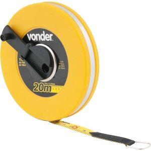 Trena de Fibra de Vidro 20m Amarela Vonder Trena de Fibra de Vidro 20m Amarela Vonder